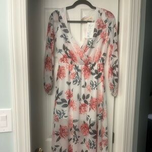 Peach Love Long Maxi Dress.